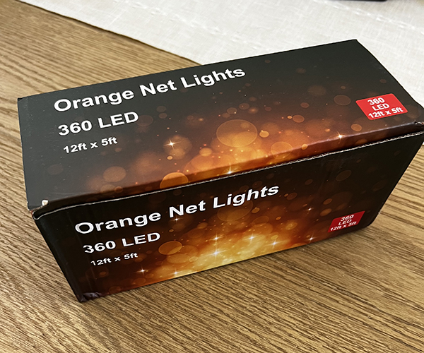 Orange led bush net lighting