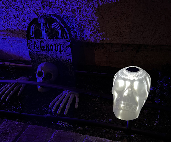 DIY skeleton solar path lights